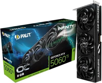 Лот: 25855637. Фото: 1. 8Gb Palit RTX 5060 Ti Infinity... Видеокарты