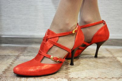 Лот: 7599288. Фото: 1. Красивые красные туфли. Туфли