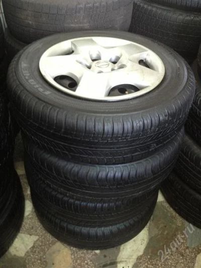 Лот: 2695966. Фото: 1. Колеса на Nissan 195/65/R15 -4шт. Шины на дисках