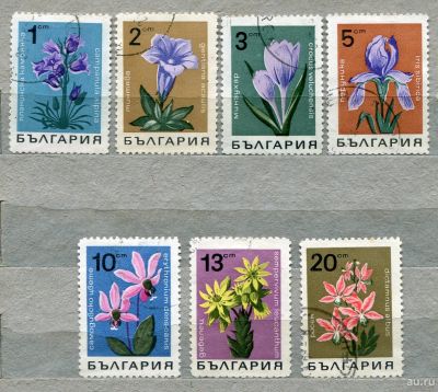 Лот: 15079921. Фото: 1. 1968 Болгария Цветы Растения Флора... Марки