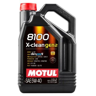 Лот: 20942762. Фото: 1. MOTUL 8100 X-Clean GEN2 5w40 SN... Масла, жидкости