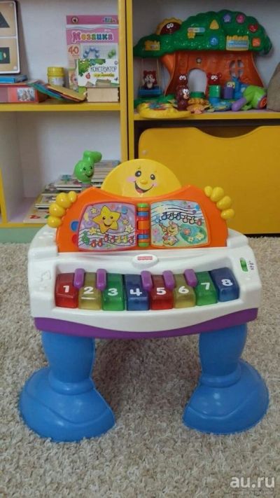 Лот: 10190618. Фото: 1. Столик-пианино Fisher Price. Музыкальные