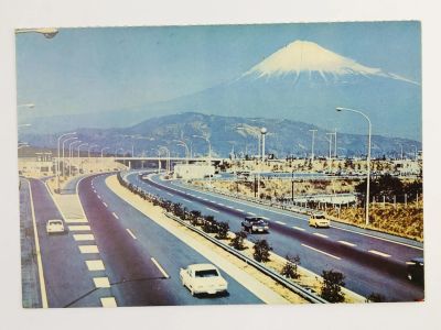 Лот: 23296327. Фото: 1. Япония. Гора Фудзи и скоростная... Открытки, конверты
