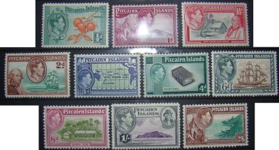 Лот: 10998420. Фото: 1. Питкэрна о-в 1940 Mi 1-10 MLN... Марки