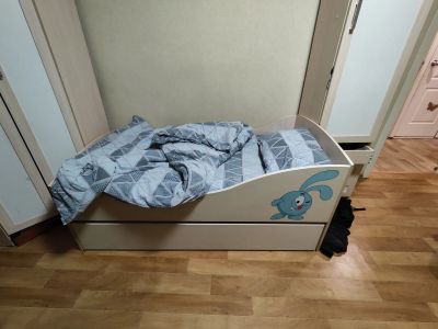 Лот: 25009665. Фото: 1. Двухъярусная кровать детская выдвижная. Детские кровати и кроватки