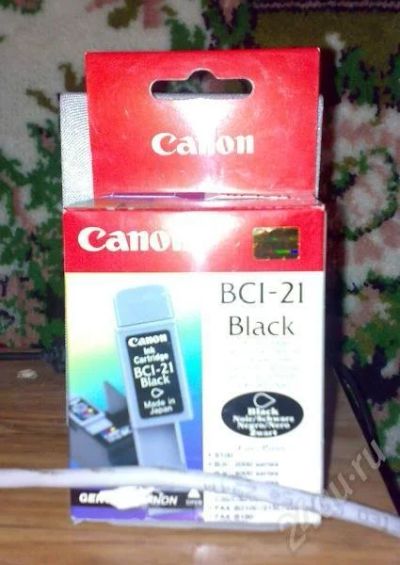 Лот: 207984. Фото: 1. Картридж Canon BCI - 21 (черный... Картриджи, расходные материалы