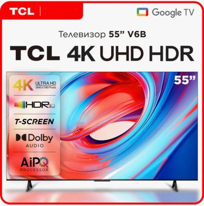 Лот: 23044573. Фото: 1. Новый 4K Смарт телевизор 55" TCL... Телевизоры