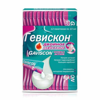 Лот: 23716130. Фото: 1. Гевискон Двойное Действие мята... Лекарства