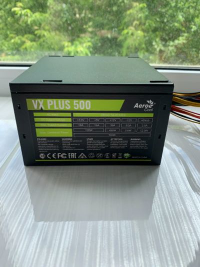 Лот: 17863540. Фото: 1. Блок питания aerocool vx 500 plus. Корпуса, блоки питания