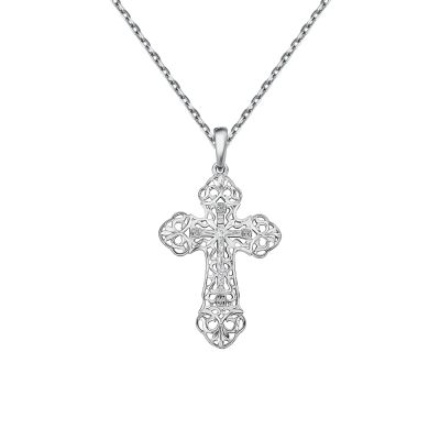 Лот: 23891337. Фото: 1. Крестик TALANT из серебра. Другое (ювелирные изделия, бижутерия, часы)