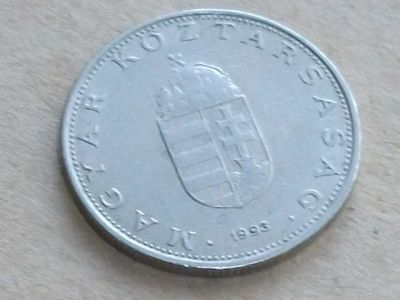 Лот: 9002986. Фото: 1. Монета 10 форинт Венгрия 1993... Европа