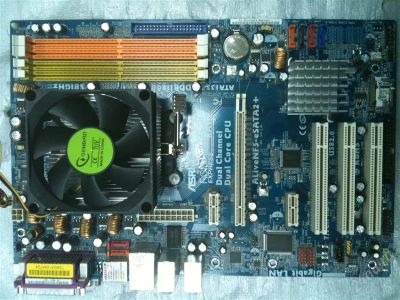 Лот: 737186. Фото: 1. MB Alive NF-5 + проц Athlon 64X2... Материнские платы