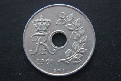 Лот: 9693884. Фото: 1. (239) Дания 25 эре 1967. Другое (монеты)