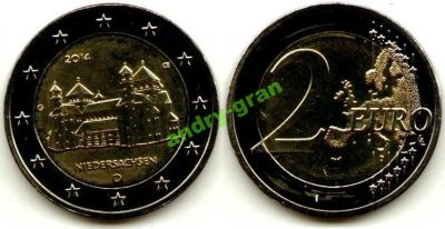 Лот: 6016575. Фото: 1. 0284 Германия 2 евро 2014 G Нижняя... Германия и Австрия