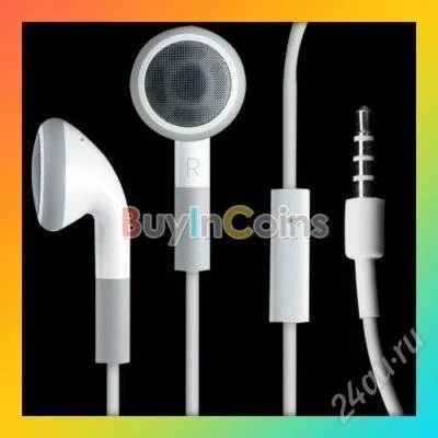 Лот: 858423. Фото: 1. Headphone Earphone w/Mic for iPhone... Красноярск