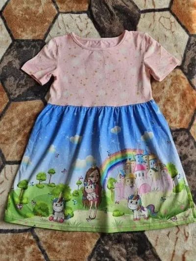 Лот: 25412543. Фото: 1. Платье розовое для девочки, с... Платья, сарафаны