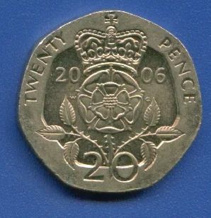 Лот: 9974862. Фото: 1. Великобритания 20 пенсов 2006... Великобритания и острова