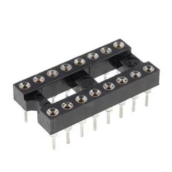 Лот: 17508882. Фото: 1. IC каретка цанговая DIP 16. Микросхемы