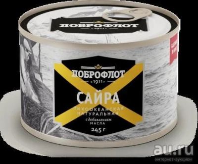 Лот: 9163172. Фото: 1. Сайра тихоокеанская натуральная... Консервы