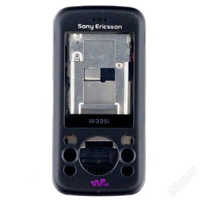 Лот: 1740940. Фото: 1. Корпус Sony Ericsson W395 (черный... Корпуса, клавиатуры, кнопки