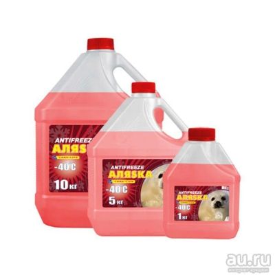 Лот: 9078100. Фото: 1. Антифриз Аляска -40 G12+ красный... Масла, жидкости