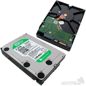 Лот: 4751365. Фото: 1. Жесткий диск SATA-3 2Tb WD Green... Жёсткие диски (HDD)