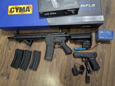 Лот: 25234778. Фото: 1. Страйкбольнный привод Cyma M4... Пейнтбол, страйкбол
