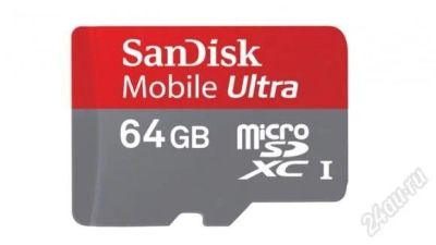 Лот: 2225556. Фото: 1. карта памяти microsdxc sandisk... Карты памяти