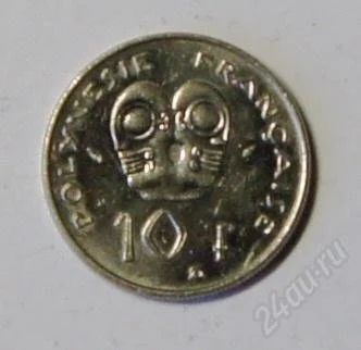 Лот: 2297272. Фото: 1. Французская Полинезия. 10 франков... Австралия и Океания