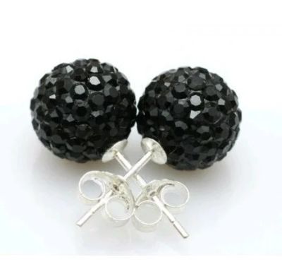 Лот: 3767999. Фото: 1. Серьги-гвоздики Shamballa (Шамбала... Серьги, каффы