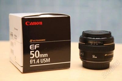 Лот: 2914294. Фото: 1. Canon EF 50mm f/1.4 новый. Объективы