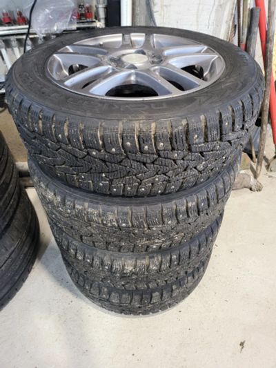 Лот: 23694694. Фото: 1. Колеса r15 4x100 Nokian nordman... Шины на дисках