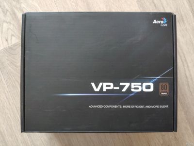 Лот: 13215985. Фото: 1. Блок питания 750W AeroCool VP-750. Корпуса, блоки питания