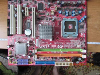 Лот: 18265956. Фото: 1. Материнская плата MSI ms-7507... Материнские платы