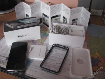 Лот: 2354568. Фото: 1. Apple iPhone 4 16 GB, black. Смартфоны