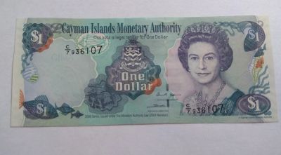 Лот: 13382781. Фото: 1. Каймановы острова 1 доллар 2004... Америка