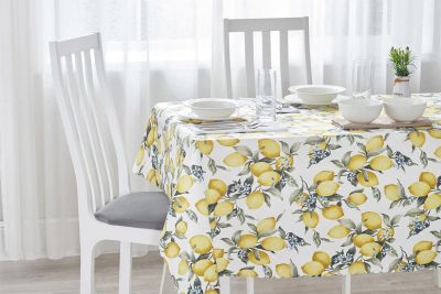 Лот: 23925595. Фото: 1. Скатерть HOFF Estella Lemon. Скатерти, салфетки