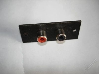 Лот: 2755263. Фото: 1. Терминал 2 RCA гнездо на панель. Разъёмы