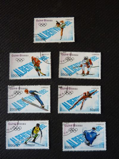 Лот: 12194873. Фото: 1. 1989. Гвинея Бисау . Олимпийские... Марки