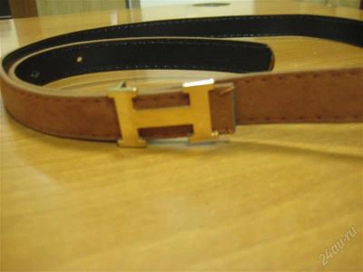 Лот: 2868932. Фото: 1. Ремешок"Hermes" коричневый. Ремни, пояса