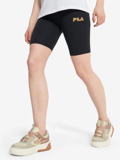 Лот: 24879185. Фото: 1. Велосипедки женские FILA, Черный. Другое (спортивная одежда)