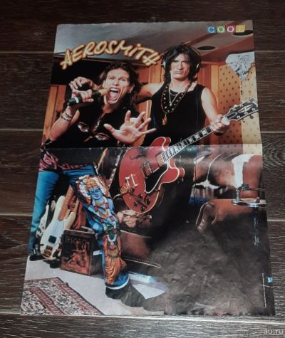 Лот: 17266948. Фото: 1. Плакат/постер "Aerosmith" из журнала... Другое (коллекционирование, моделизм)