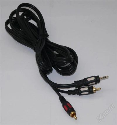 Лот: 1096950. Фото: 1. Кабель Luxmann Jack 3.5'' - RCA... Шлейфы, кабели, переходники