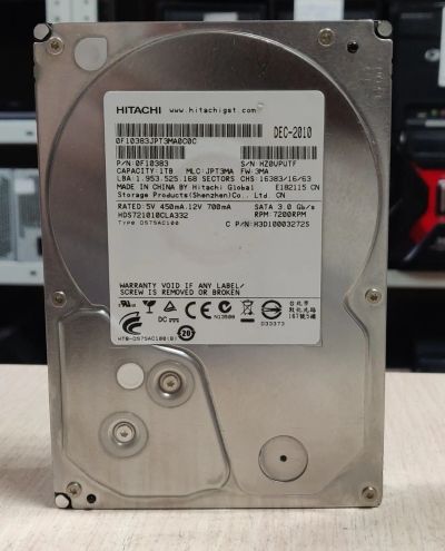 Лот: 20554748. Фото: 1. HDD 1000 Гб/Hitachi/3,5''/7200об... Жёсткие диски (HDD)