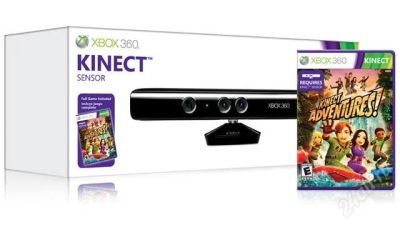 Лот: 1904862. Фото: 1. Kinect сенсор для Xbox 360 + игра... Аксессуары для игровых приставок, консолей, геймпады