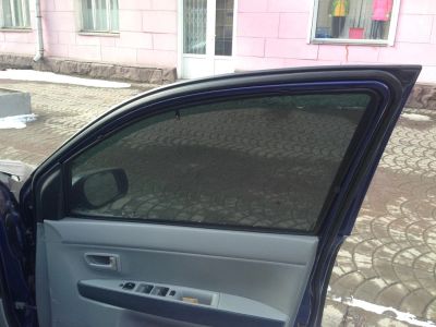 Лот: 7144384. Фото: 1. Каркасные автошторки на передние... Тонировка, автовинил