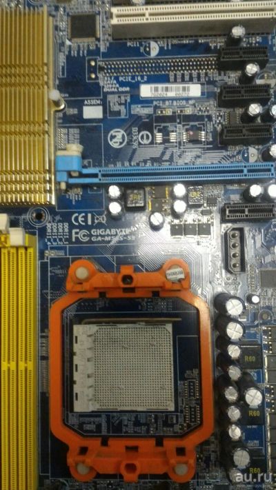 Лот: 13870318. Фото: 1. Gigabyte GA-M55S-S3. Материнские платы