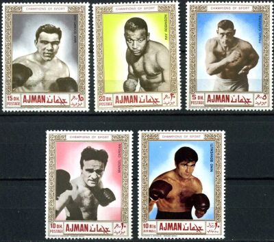 Лот: 12953622. Фото: 1. 1969. Аджман. Боксеры. Полная... Марки