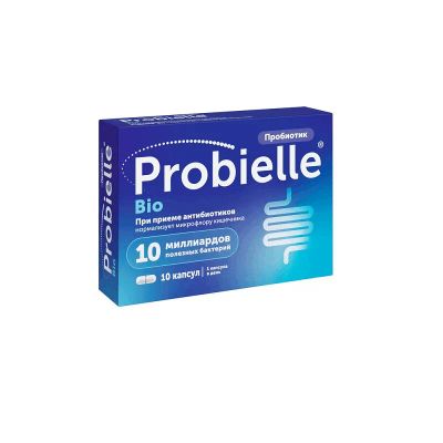 Лот: 23723757. Фото: 1. Probielle Bio Пробиотик капсулы... Лекарства
