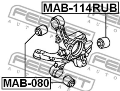 Лот: 18592609. Фото: 1. Сайленблок задней цапфы MAB114RUB... Ходовая, подвеска, рулевое управление